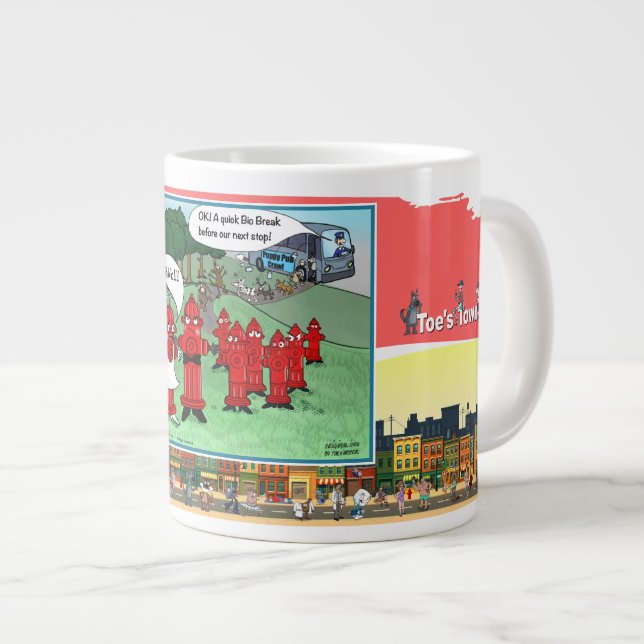 Valp Pub Crawl | Bröllop Jumbo Mugg (Framsida höger)