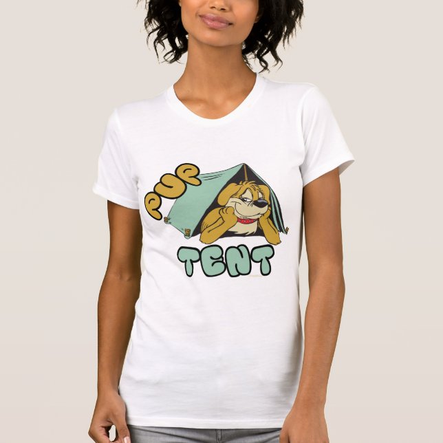 Valp Tält Camping Tee Shirt (Framsida)