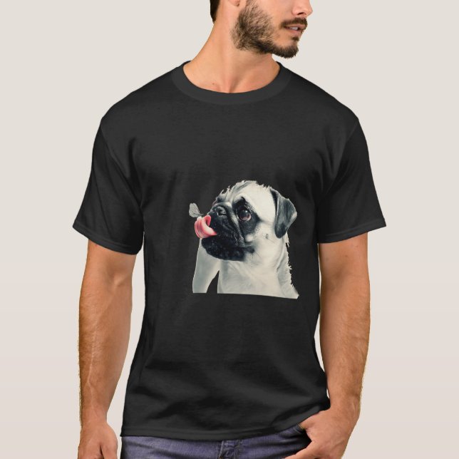 valp torkar hund t shirt (Framsida)