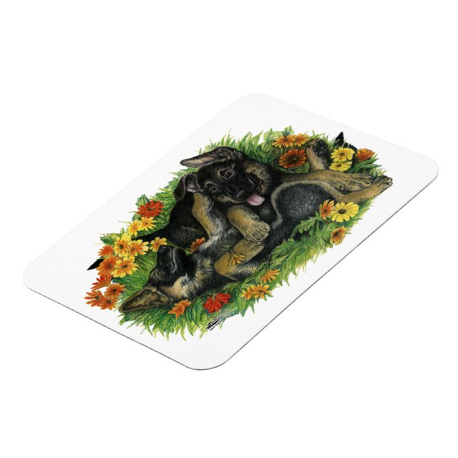 Valp trädgård magnet (Vänstra Sidan)