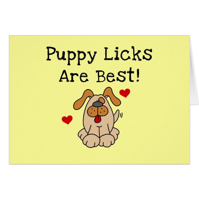 Valpaningar är bäst Tshirts och gåvor Hälsningskort (Framsidan Horizontal)