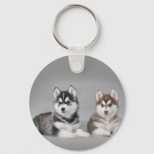 Valpar från siberian husky nyckelring