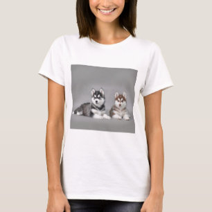 Valpar från siberian husky t-shirt