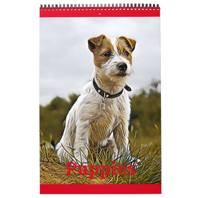 valpar med hund kalender (Omslag)