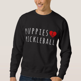 Valpar Och Pickelball Söta Pickelball Män Kvinnor Lång Ärmad Tröja