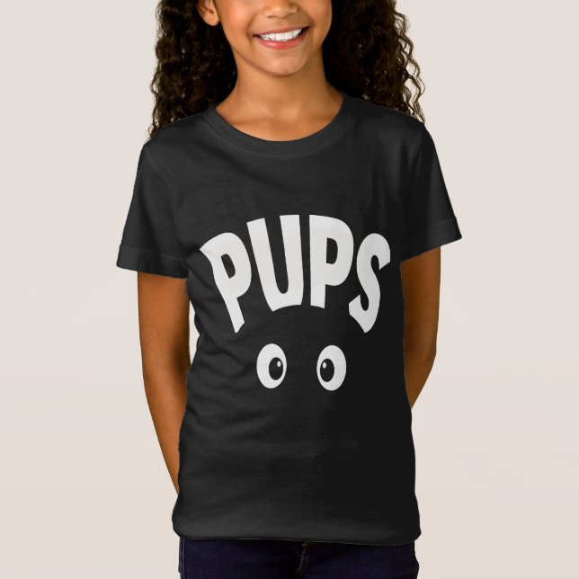 Valpar som tittar t shirt (Framsida)