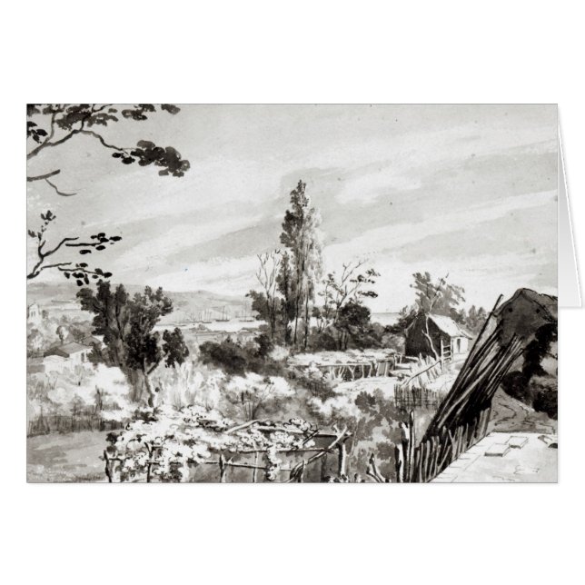 Valparaiso 1822 hälsningskort (Framsidan Horizontal)