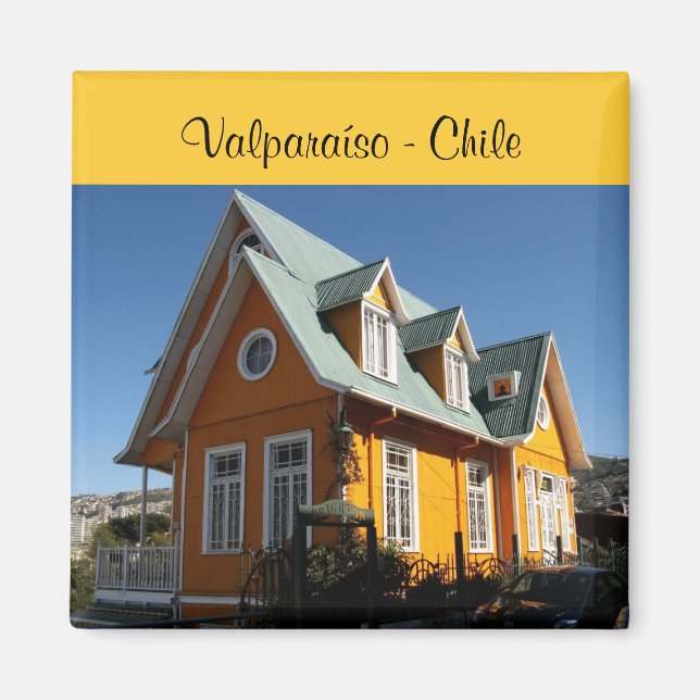 Valparaíso - Chile Magnet (Framsidan)