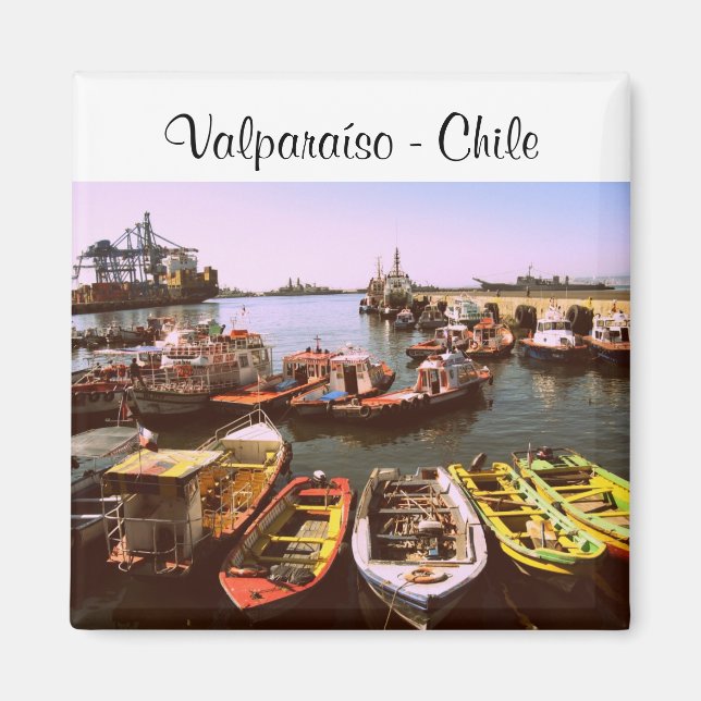 Valparaíso - Chile Magnet (Framsidan)