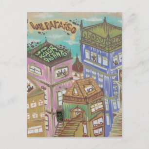 Valparaíso City art Vykort