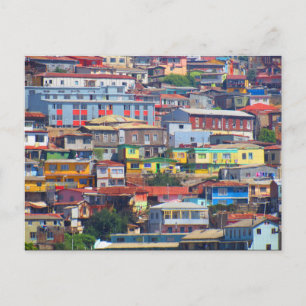 Valparaíso City färg Vykort