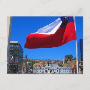 valparaíso civic flagga vykort