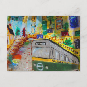 valparaíso funig art vykort