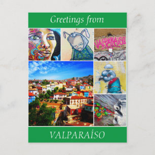 valparaíso hälsning vykort