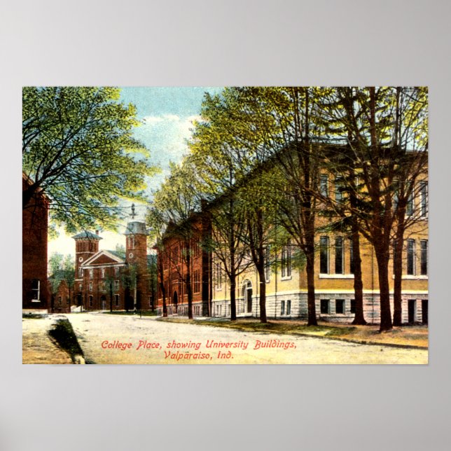 Valparaiso, Indiana College Ställe Poster (Framsidan)