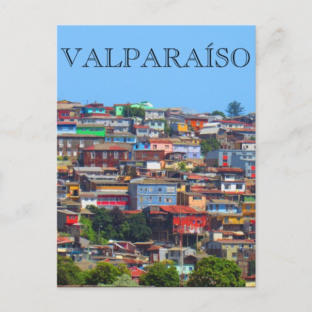 Valparaíso levande vykort (Framsida)