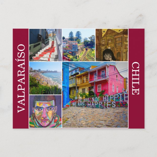 valparaísoscener vykort (Framsida)