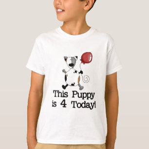 Valpen är 4 födelsedagTshirts och gåvor T-shirt