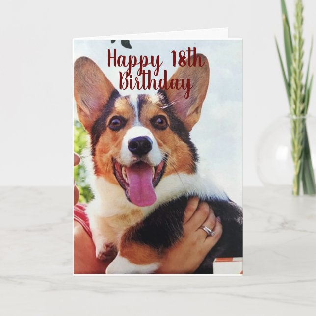 VALPEN ÄR SÅ "FÖRVÄNTAD" FÖR DIN **18:e BIRTHDAY** Kort (Framsida)