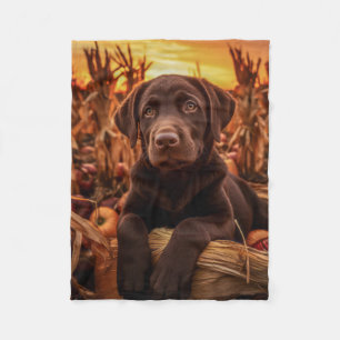 Valpen Autumn Labrador Fleecefilt