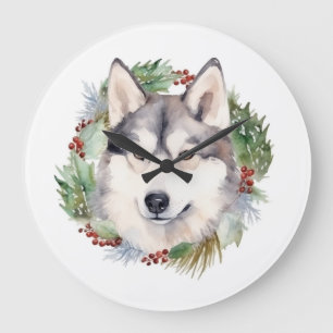 Valpen siberian husky Julfrö Stor Klocka
