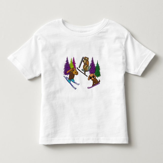 Valpen skidar semester tee shirt (Framsida)
