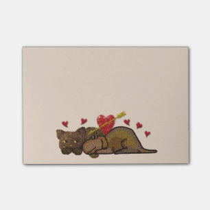 Valpen som kärlek Postar-it®, noterar Post-it Block