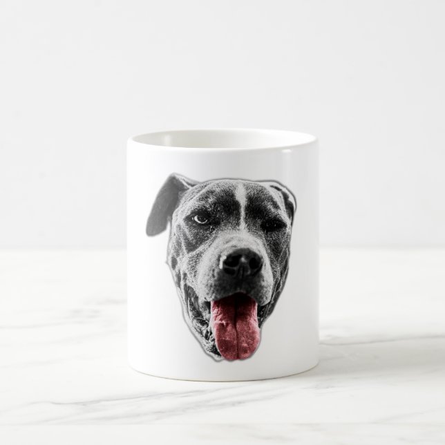 Valpen Wink & Red-Tunga - Stäng Porträtt Kaffemugg (Center)