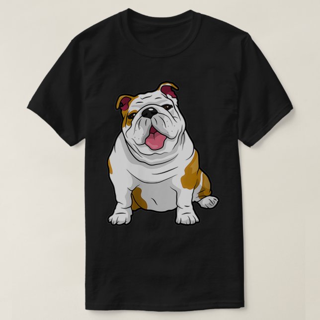 Valper för Womens ENGLISH BULLDOGS Fantastisk Funn T Shirt (Design framsida)