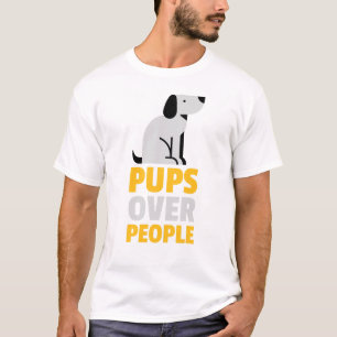 "Valper över människor", Hundar-dagen T Shirt
