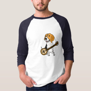 Valphund för Beagle som CG leker Banjoskjortan T Shirt