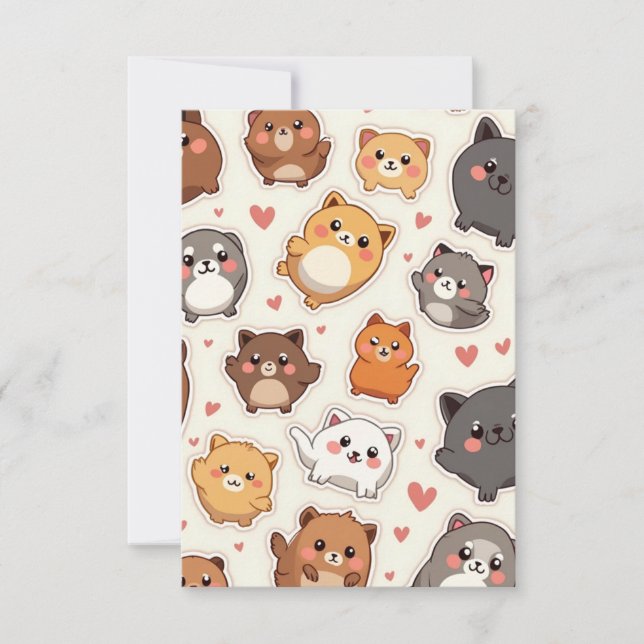 Valpkärlek Tack-kort Tack Kort (Framsida)