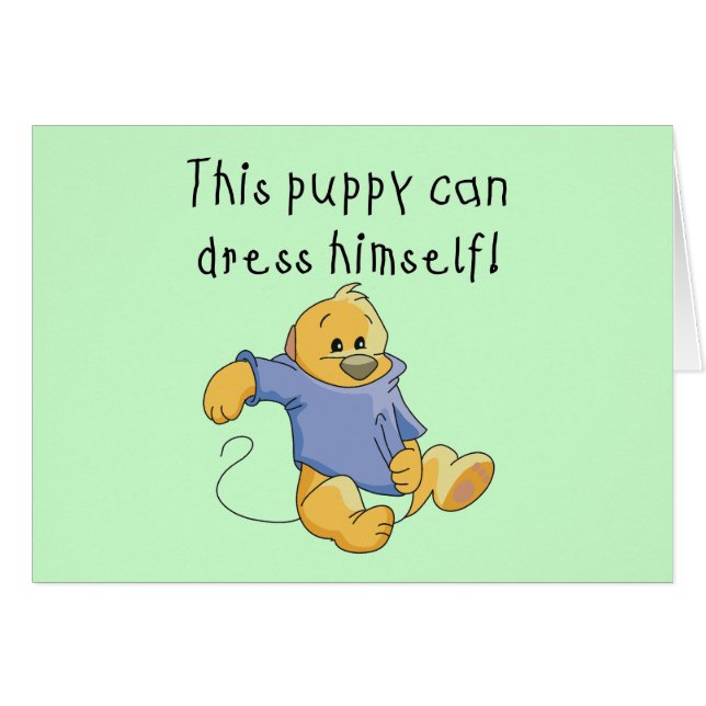 Valpklänning upp Tshirts och gåvor Hälsningskort (Framsidan Horizontal)
