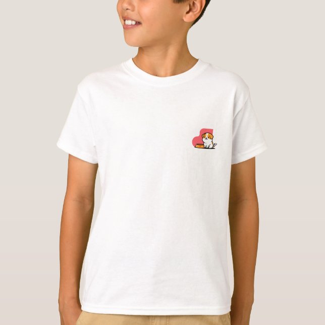 Valpkopp för måltid Busar Barn T Shirt (Framsida)
