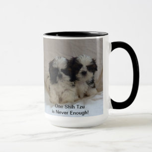 Valpmugg för två Shih Tzu Mugg