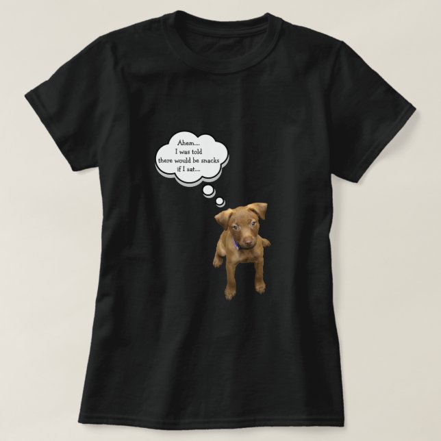 Valptiggeri för mellanmålT-tröja Tee Shirt (Design framsida)