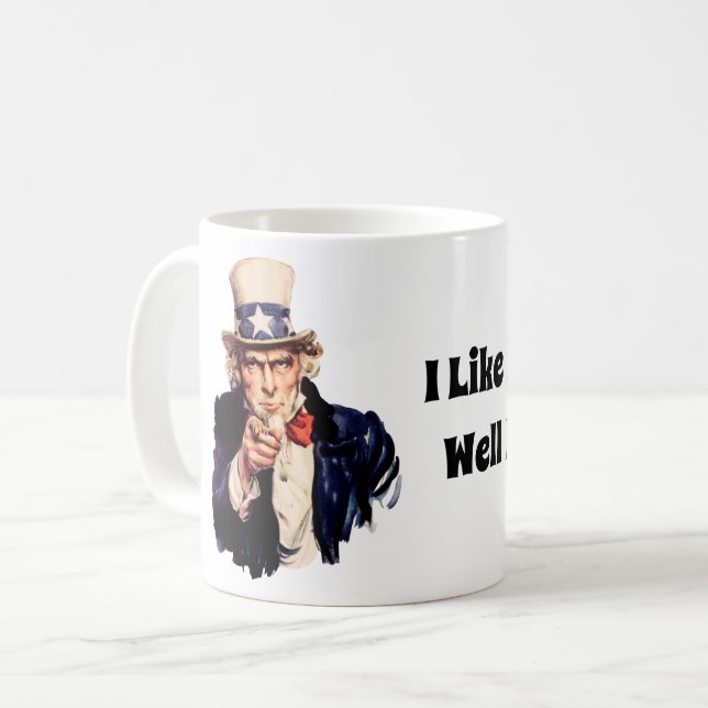 Välreglerad milis kaffemugg (Framsida vänster)