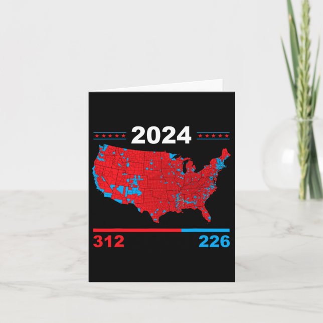 Valresultat 2024, valresultat i Karta 312 Röda val Kort (Framsida)