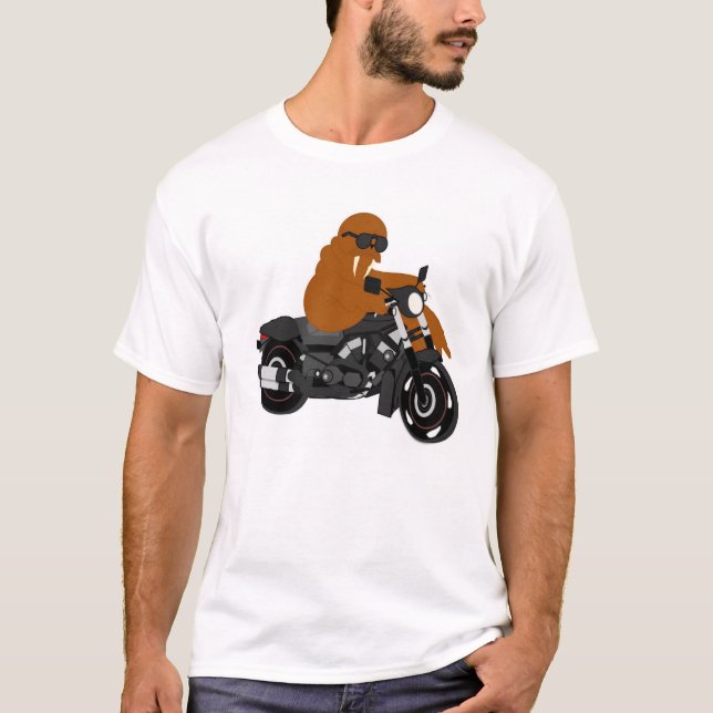 Valross på en Davison Tee Shirt (Framsida)