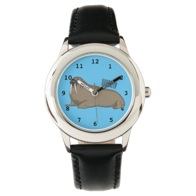 Valross serieillustration armbandsur (Framsida)