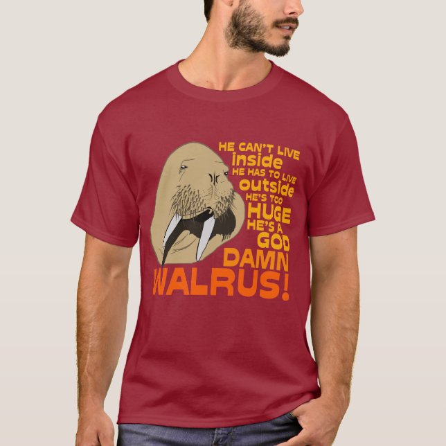 "Valross T-tröja T Shirt (Framsida)