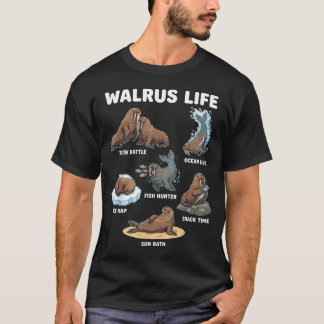 Valrossliv Rolig Valrossälskare Ocean T Shirt