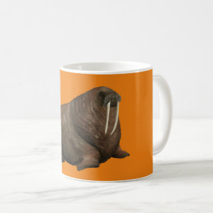 Valrossmugg - orange kaffemugg