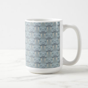 Valrossmustaschmönster Kaffemugg