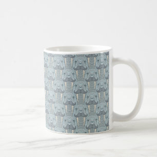 Valrossmustaschmönster Kaffemugg