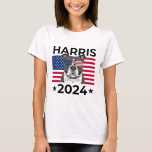 Valröst Kamala Harris 2024 Pitbull Hund Usa F T Shirt
