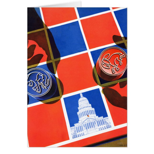 Valschackbräde Hälsningskort (Framsidan)