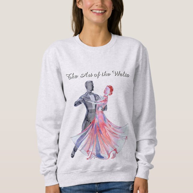 Valsdansälskare Elegant Grafisk Design T Shirt (Framsida)