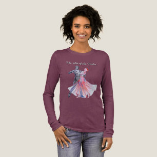 Valsdansälskare Elegant Grafisk Design T Shirt