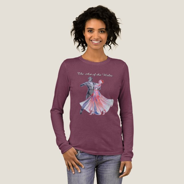 Valsdansälskare Elegant Grafisk Design T Shirt (Hel framsida)